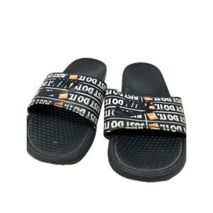 Nike Benassi Black JDI Just Do It Print Sandal Mens 9